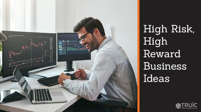 A person checking on the rapid progress of there high risk high reward idea.
