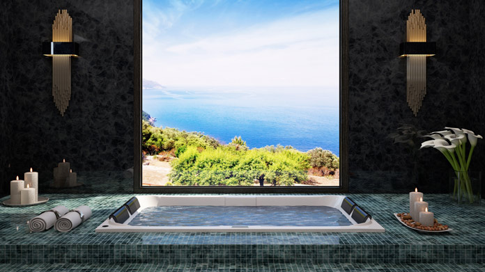 Hot Tub Garden Image