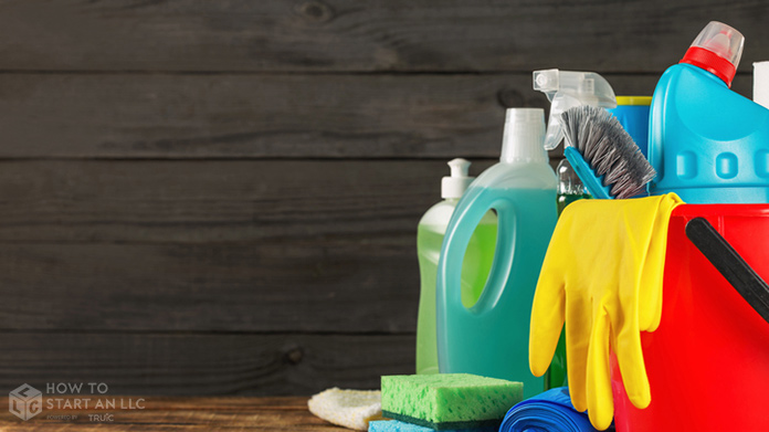 Cleaning supplies for a Cleaning Business