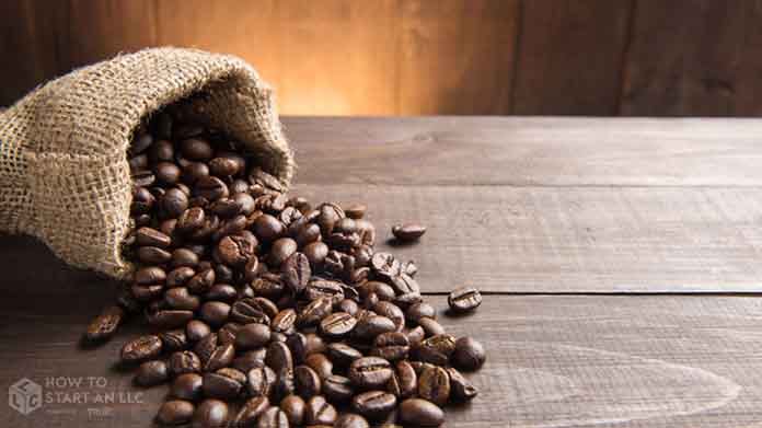 coffee beans in a Coffee Shop