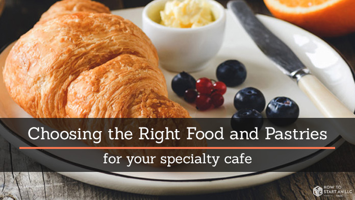 food and pastries at a specialty cafe