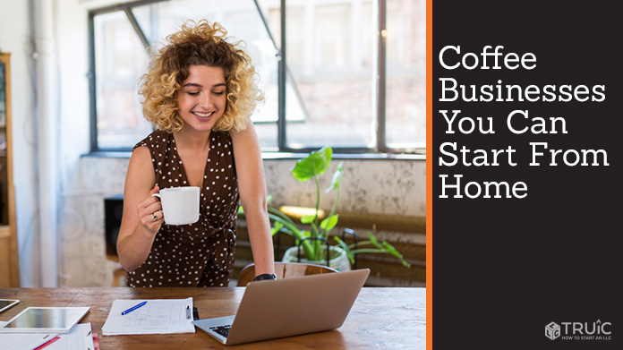 entrepreneur starting a coffee business from home